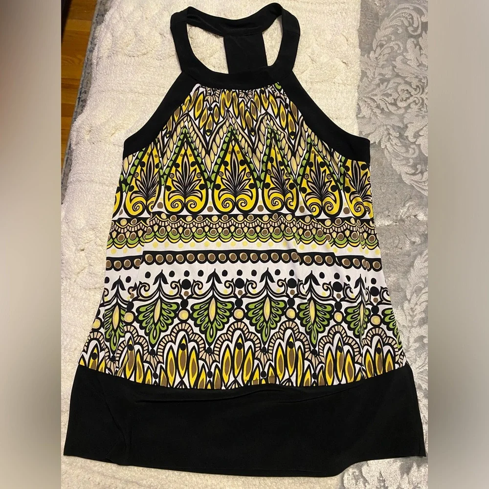 Colorful Patterned Racerback Tunic | L - Picture 5 of 5